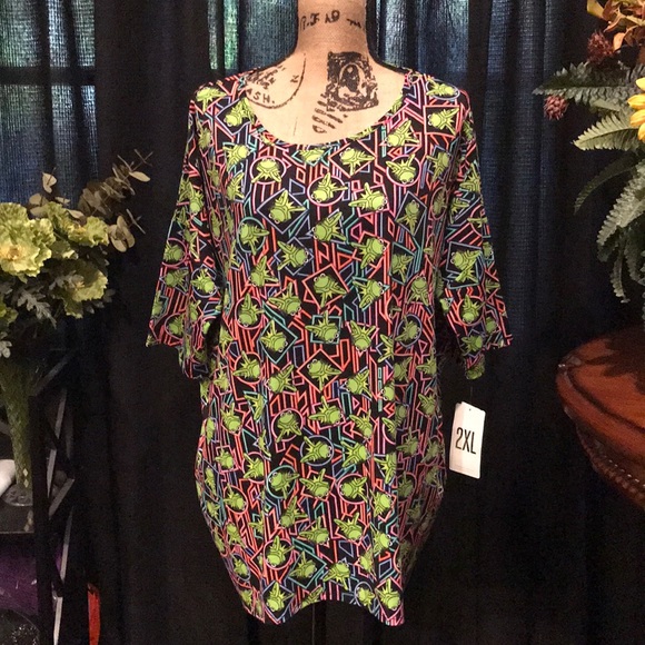 LuLaRoe Tops - LuLaRoe Disney Kermit Irma Size 2XL, 2X